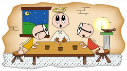 Jézus és a két tanítvány Emmauszban