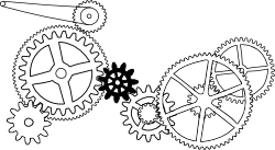 A működő gépezet