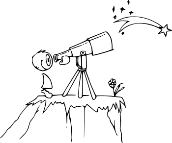 András a távolba lát