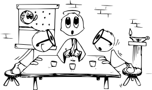 Két tanítvány és Jézus