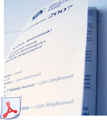 2007-es éves program meghívó